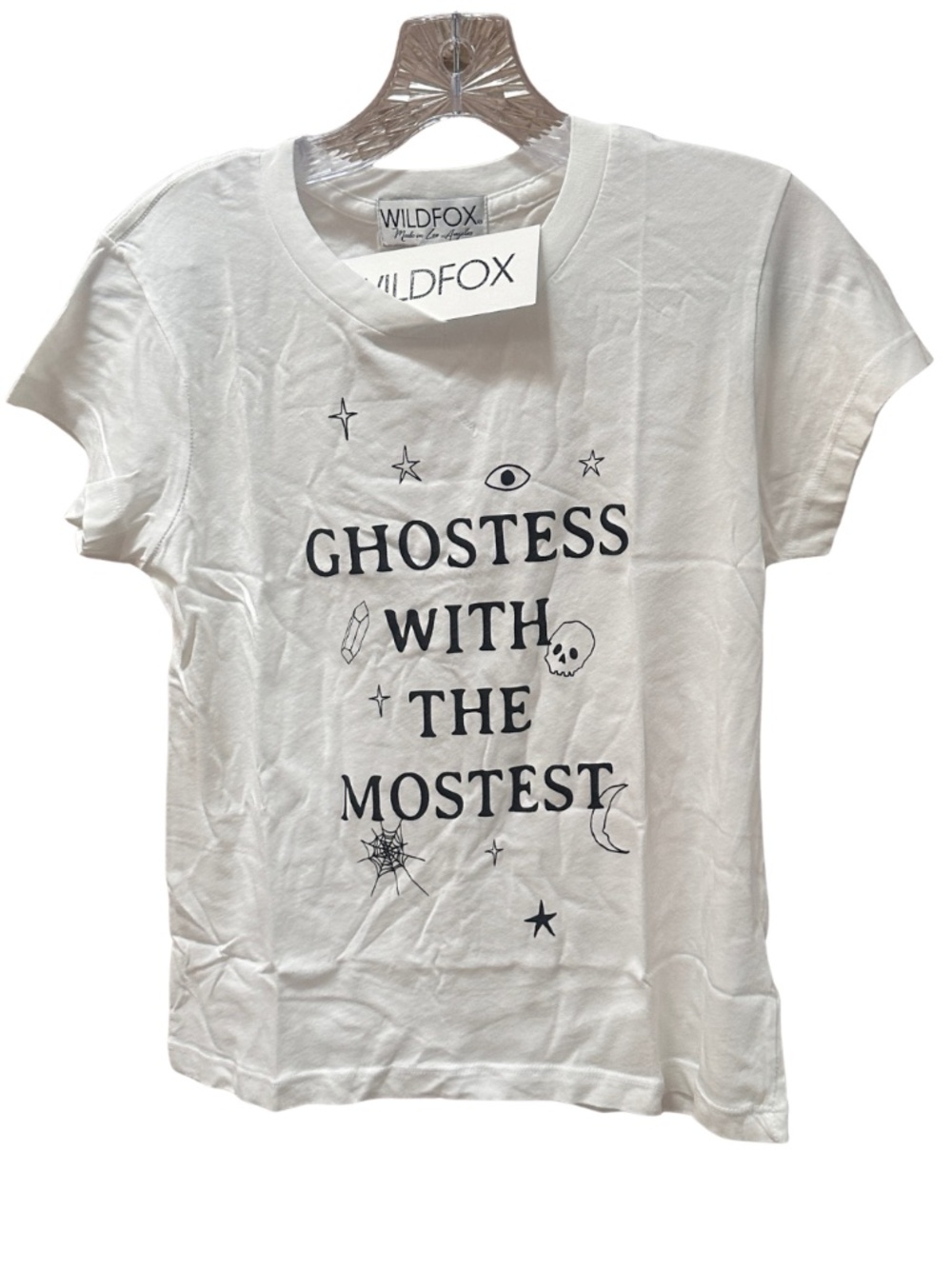 NEW ORIGINAL & RARE WILDFOX Halloween Tee Ghostess with the Mostest - Large